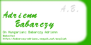 adrienn babarczy business card